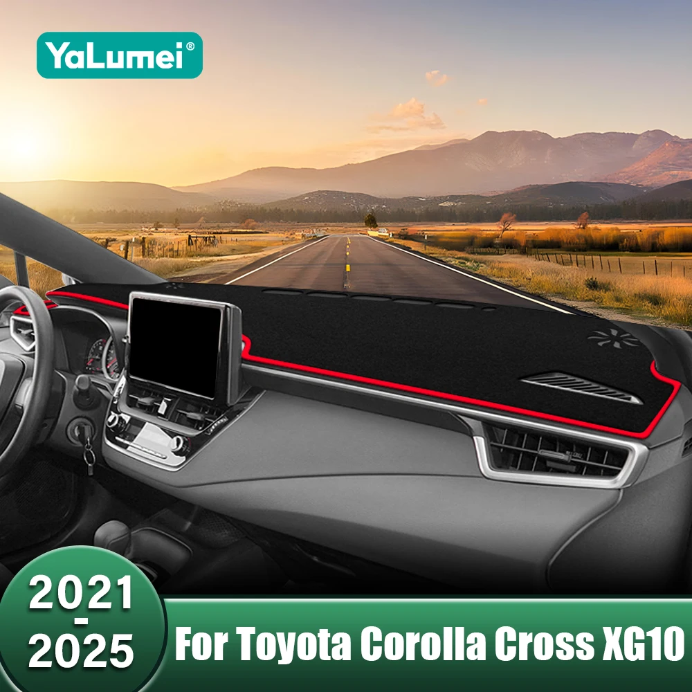 

Car Dashboard Cover Sun Shade Mat Instrument Panel Anti-UV Pad Carpets For Toyota Corolla Cross XG10 2021 2022 2023 2024 2025