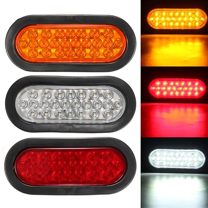 

Хвостые светильники 2PCS 24LED с резиновыми натуралами и 3-проектными проволочными косичками, включенными для трейлеров.