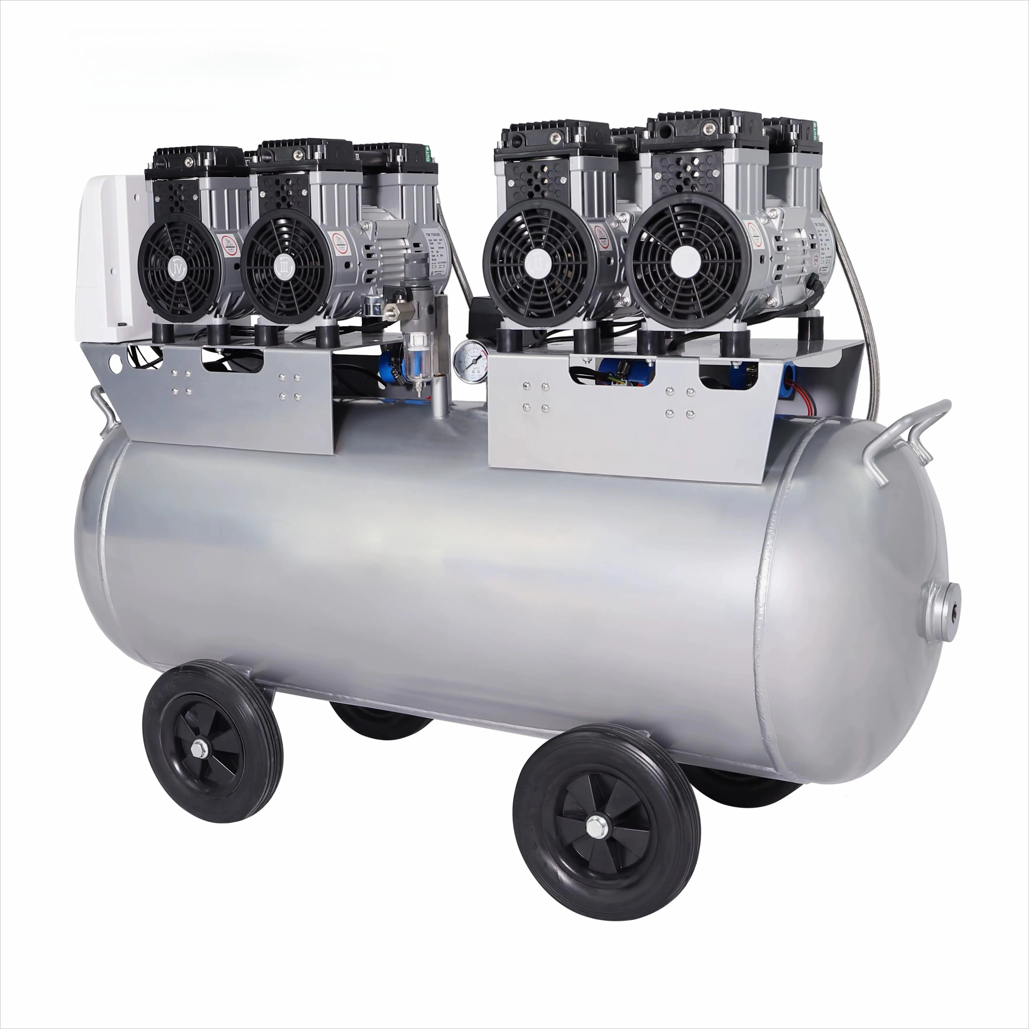Low Noise Oil Free High Pressure Piston Type Air Compressor for Blow Moulding Machine