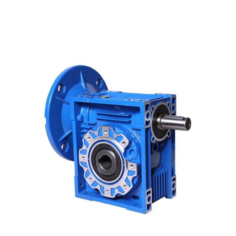 RV Series VS30 Mini Worm Gear Reducer 5-80 Ratio 0.06-0.18kw Durable Aluminum Alloy Housing, High Durability
