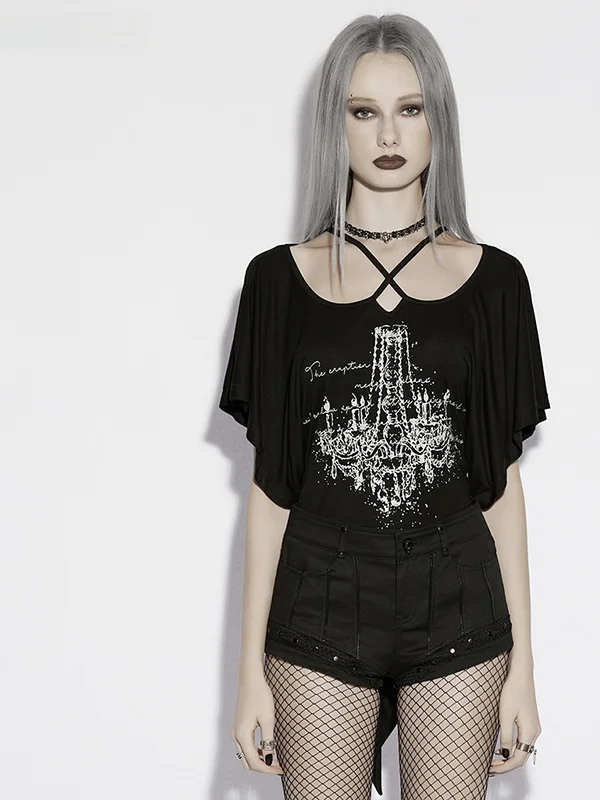 

Low Waist Zipper Shorts Women's Punk Style Symmetrical Design Slimming Tight Fit Cotton Blend Comfortable Summer Fashion