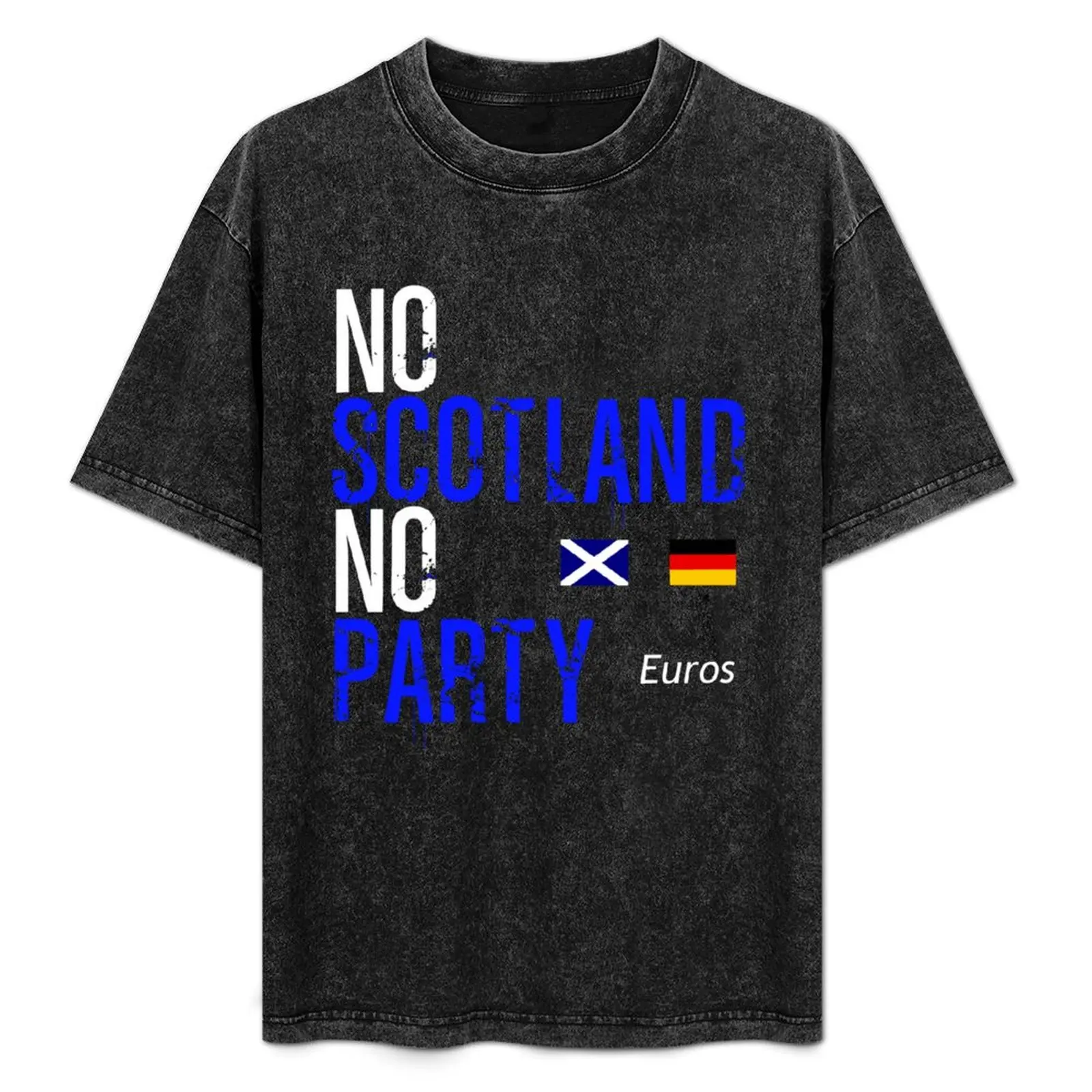 

Scotland Top Euros 2024 T-Shirt Basic Solid Color Casual Tee Shirt