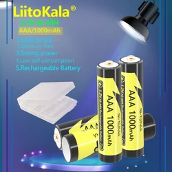 1PCS LiitoKala Ni-10/AAA AAA 1.2V 1000mAh NI-MH Rechargeable Batteries For Cordless Telephone LED Flashlight Remote Control