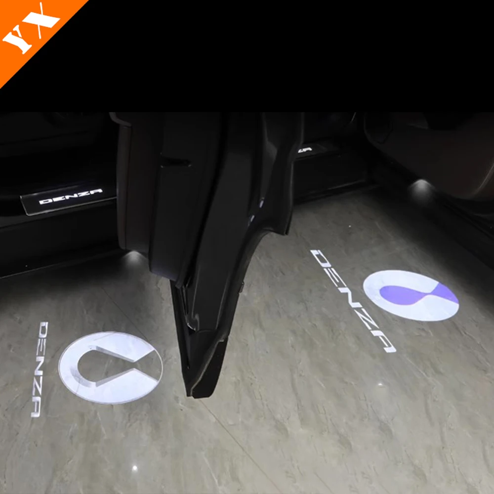 For Denza N9 2025 2026 accessories Car HD No Fading LED Door Welcome Light Projector Shadow Light Warning Ambient Light