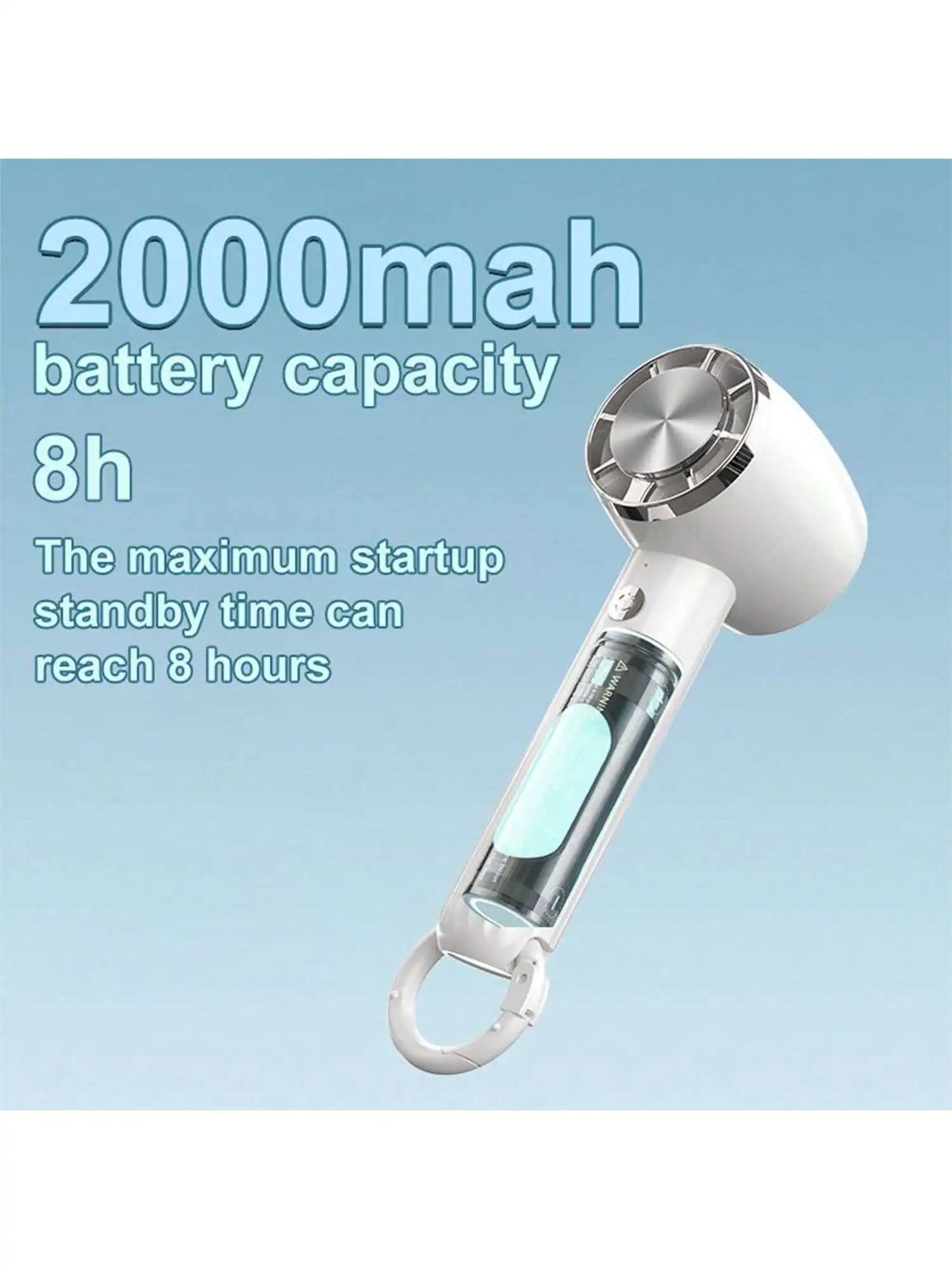 

Ручной мини-вентилятор, портативный перезаряжаемый аккумулятор емкостью 2000 мАч, 8,5 + час работы, небольшой ручной вентилятор, карманный персональный вентилятор, подарки для