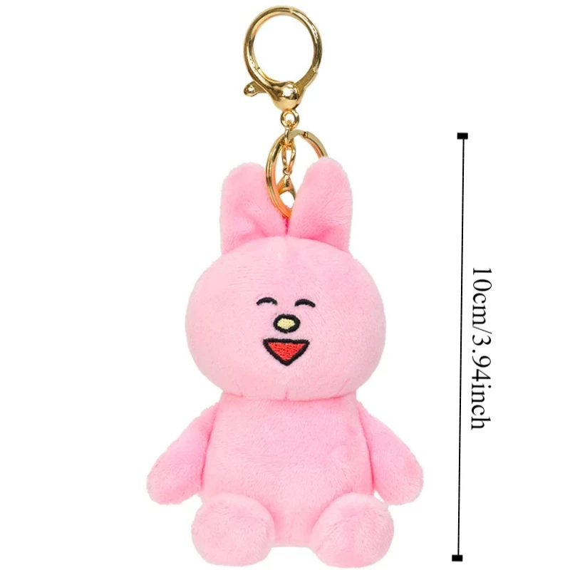 PP Cotton Rabbit Plush Doll Pendant Soft Collection Bunny Plush Stuffed Toy Hanging Decoration Cartoon Plush Bunny Keychain