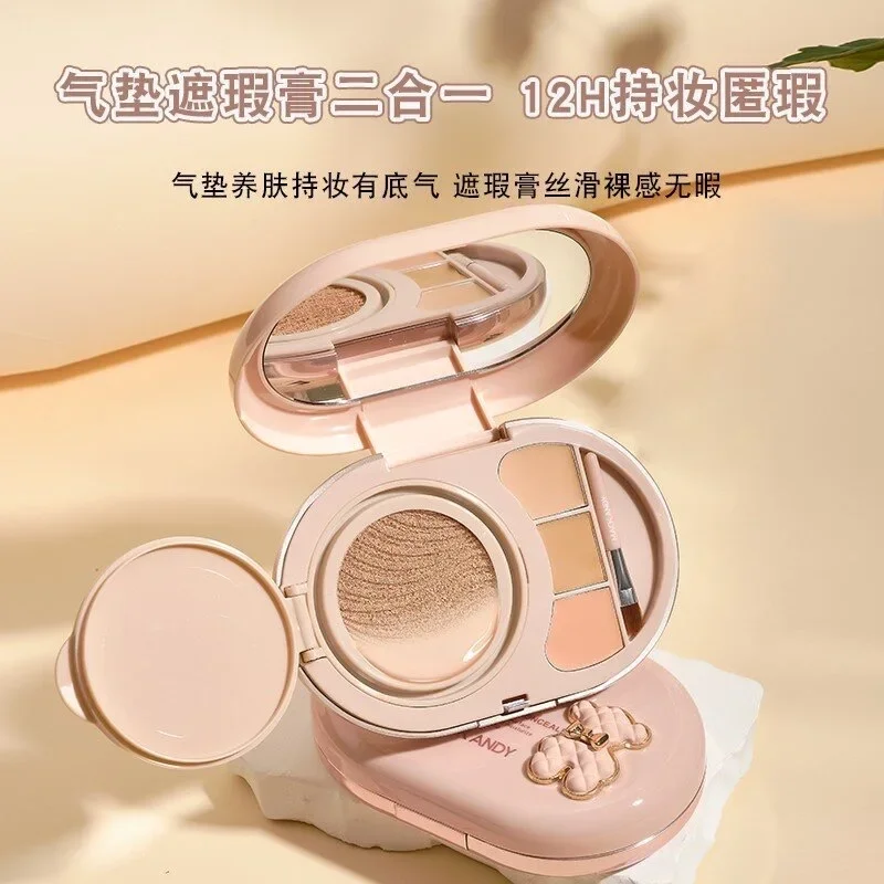 

MACK ANDY 2 in 1 Moisturizing Essence Air Cushion Concealer CC Cream Waterproof Lasting Foundation High Cover Makeup Cosmetics