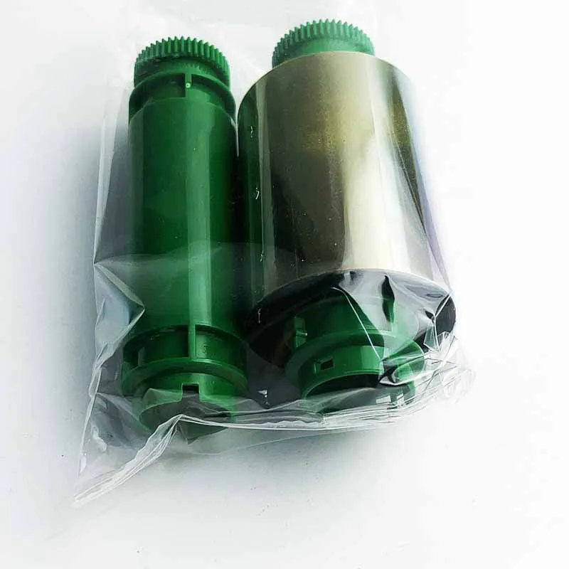 New YMCKO Ribbon 66200360 Compatible For Pointman TP-9000 TP-9100 TP-9200 Card Printer,200 prints,Without Chip