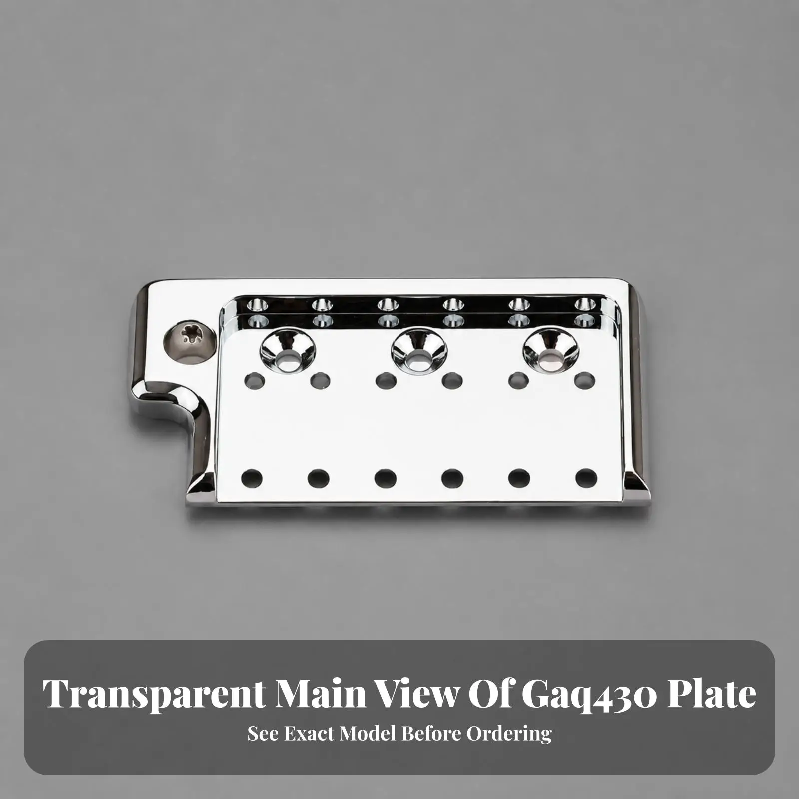 Bridge Base Plate Compatible Guitar Bridge Plate Easy to Install for Guitarists