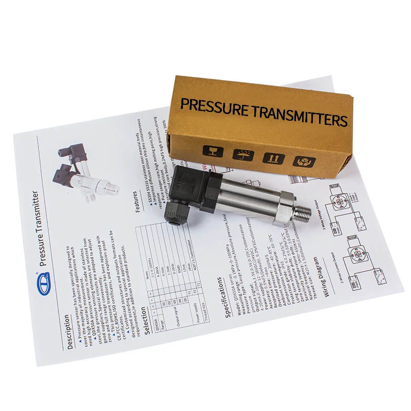 Imagem -06 - Sensor de Pressão Transdutor da Pressão do ar do Transmissor da Água e do Óleo 05v Rs485 1236v 420ma 010v 0600bar 60mpa Ss304