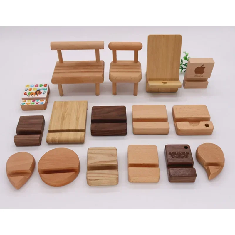 

Desk Support Universal Wooden Stand for Phone and Tablet