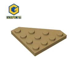 Gobricks 10PCS MOC Parts Wedge, Plate 4 x 4 Cut Corner Compatible with 30503 pieces of children's toys Building Blocks Technical