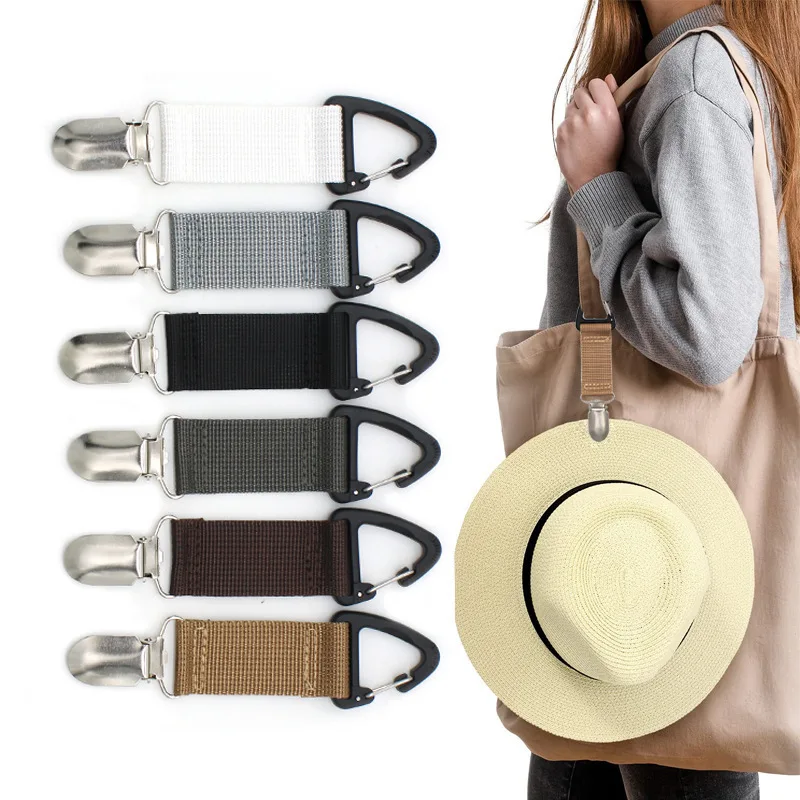 Travel Straw Hat Clip for Traveling Hanging on Bag Handbag Backpack Luggage for Adults Outdoor Travel Beach Accessories