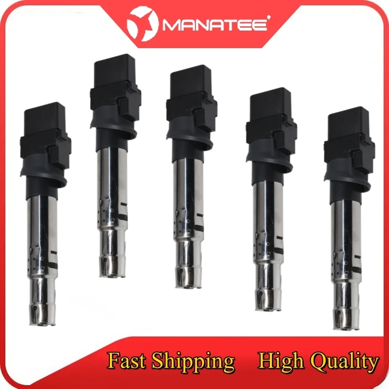 

5PCS Ignition Coil For AUDI A3 2003-2013 Q7 2006-2015 2016 TT 2006-2015 For PORSCHE CAYENNE 2010 For VW EOS GOLF IV V 022905715B