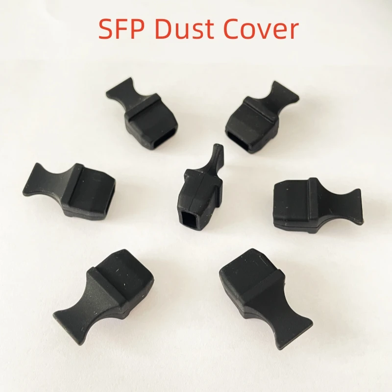 100pcs SFP Dust Plug Cap Cover Fiber Switch Interface Dust-proof Plugs Silica gel Dust Cap Cover SFP Port Dust Cover Protector