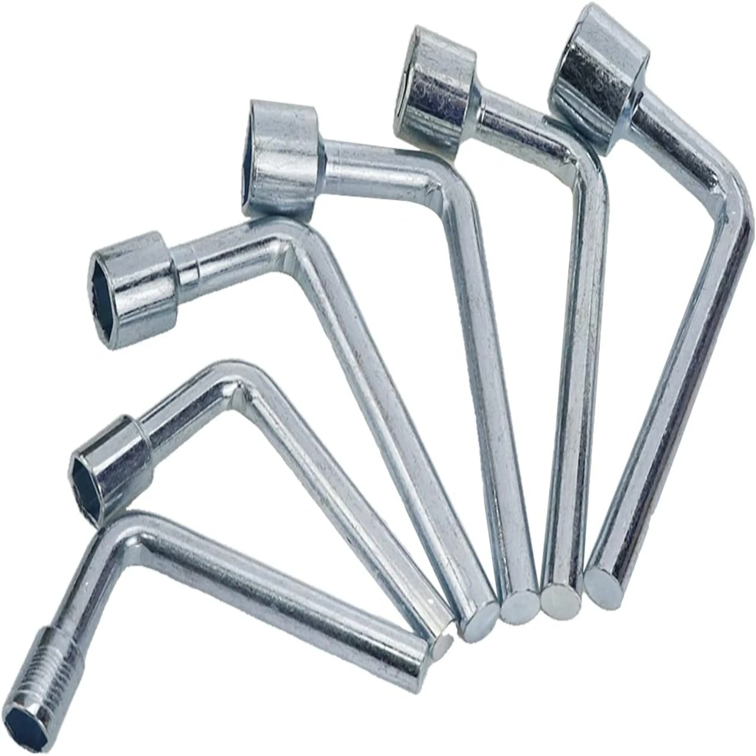 Upgrade your toolkit with this convenient, ergonomic, and high-quality set of 6 L-shaped open hex metric socket wrenches. Effort