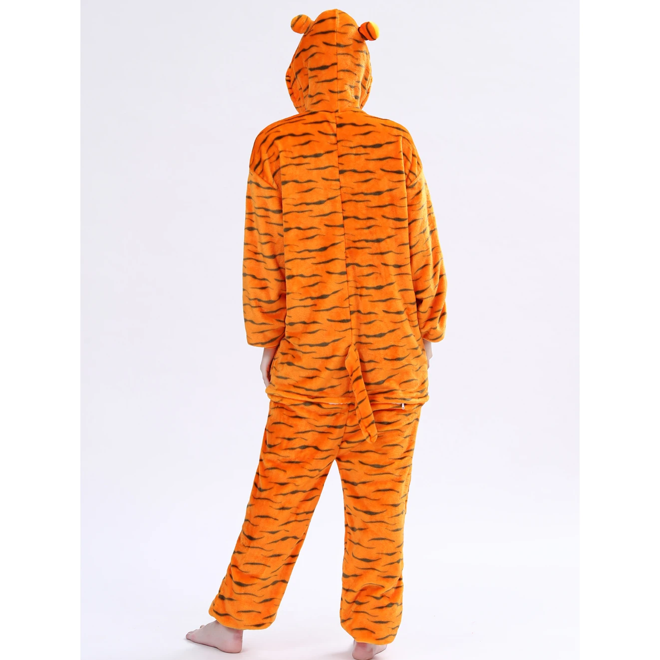 الشتاء للجنسين ثلاثية الأبعاد القفز النمر تأثيري ازياء نيسيس Kigurumi نيسيي منامة الكبار الفانيلا منامة الحيوان ملابس خاصة بذلة