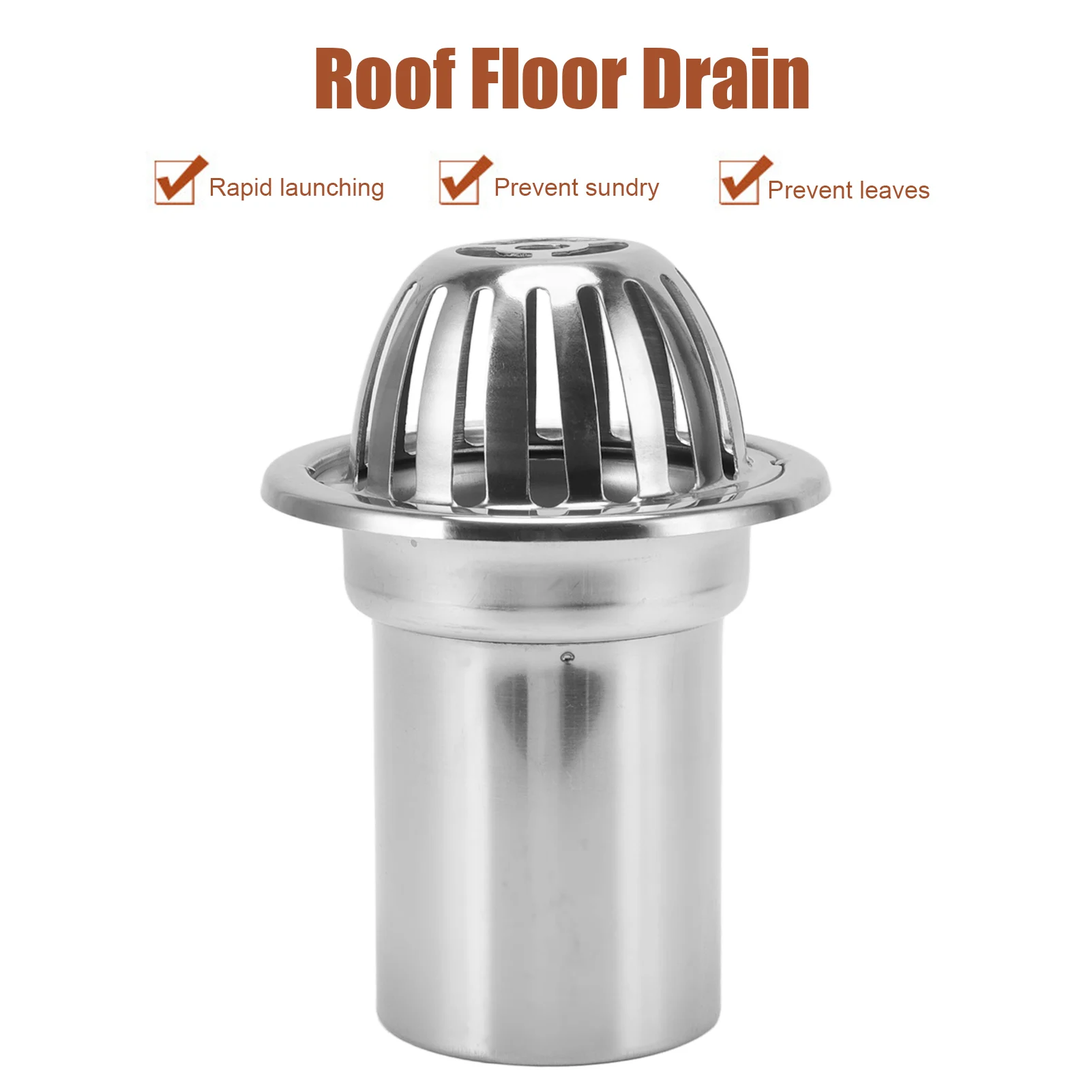 

Roof Floor Drain Stainless Steel Non Blocking Balcony Outdoor Rain Bucket Drainage Parts Round 4in Roof,Floor,Drain§Outdoor,