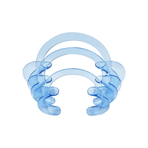 Imagen 2 del producto Retractor de mejillas en forma de C, abridor de boca de plástico transparente, Retractor de mejillas y labios, esparcidor de dentista grande/mediano/pequeño, ortodoncia