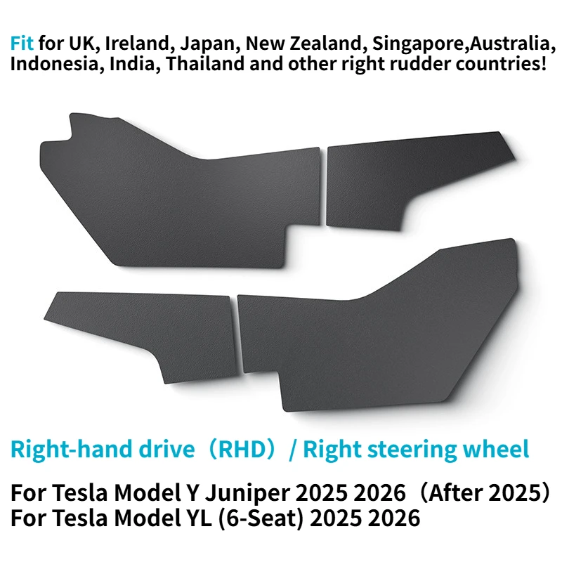 Für Tesla Model YL/Model Y Juniper 2026 Mittelkonsole Seitliche Anti-Kick-Pads TPE Hintere Luftauslass-Abdeckung Schmutzabweisende Schutzmatten – Detail 7