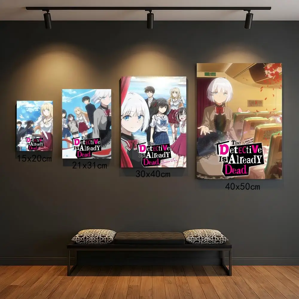 anime T-The Detective Is Already Dead-D Poster Peel and Stick Wall Art for Cafe Office Bar and Home Decoration