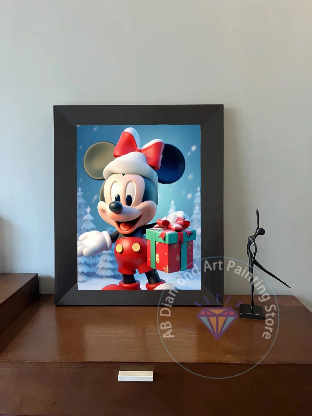 Disney Christmas Mickey Mouse AB Diamond Painting Kit Mickey Embroidery Color Oil Hand Mosaic 5D Art Deco gift for children