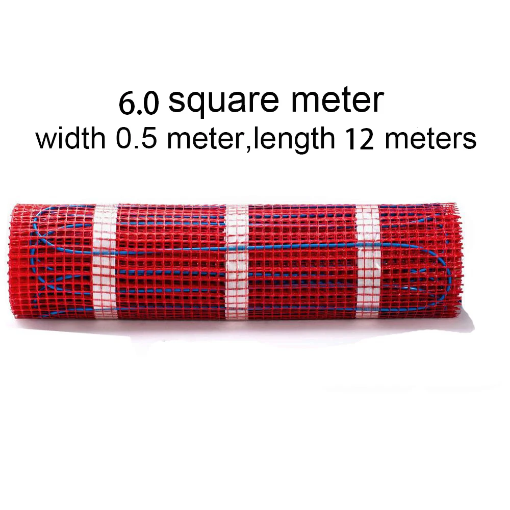 230V 150w/m2 Elektrische Vloerverwarming Mat Kit Pad Systeem Onderdelen Voor badkamer Keramische Steen Tegel Houten vloer Verwarmde Warming