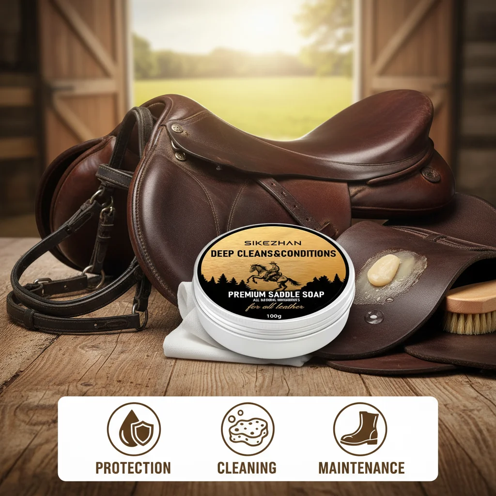 Weatherproof Saddle Protector Balm: Premium Quality for Outdoor Enthusiasts,Repels Water for Lasting Saddle Health - 100g