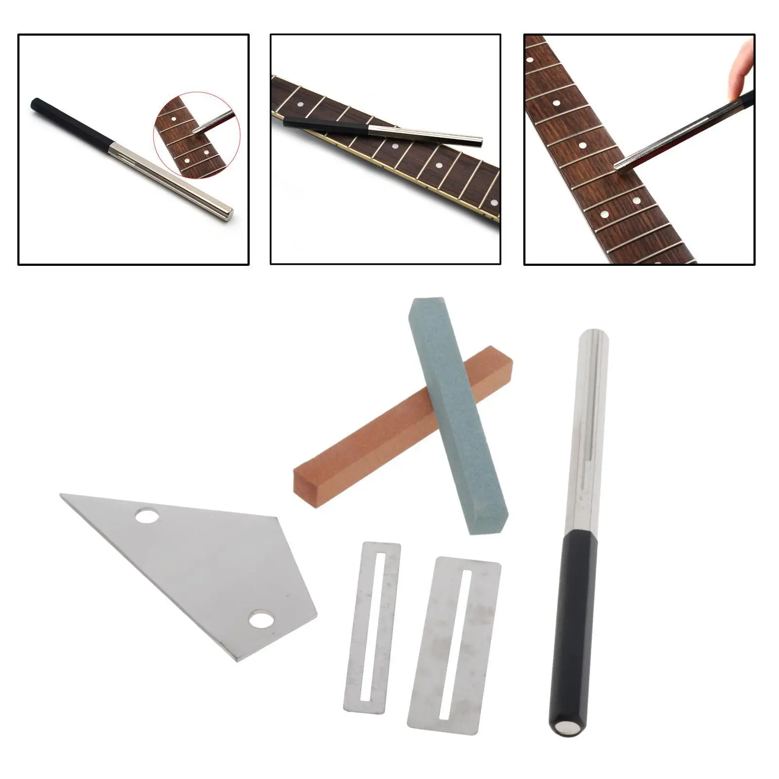 Guitar Fret Coronation File Leveling Tool Grinding Protector DIY Luthie