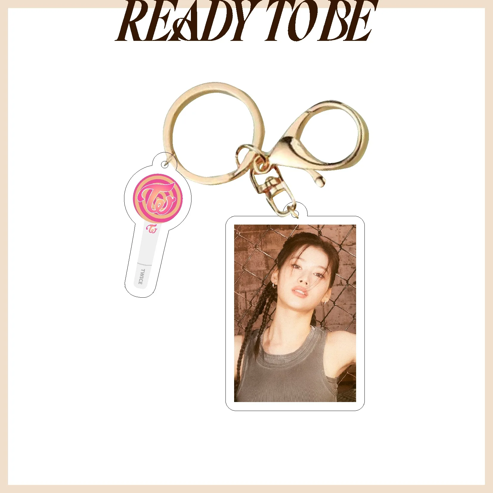 Kpop Idol TWICE READYTOBE Acrylic Keychain New Key Chain Accessories Key Ring Pendant Keyring Gifts Fans Collection