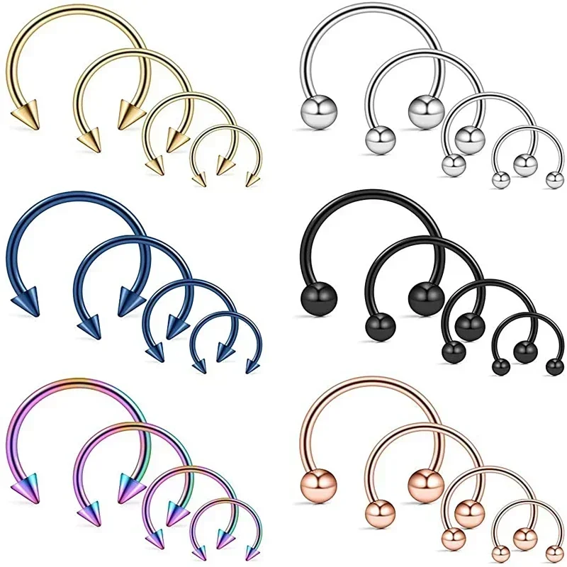 Stainless Steel Nose Rings Set