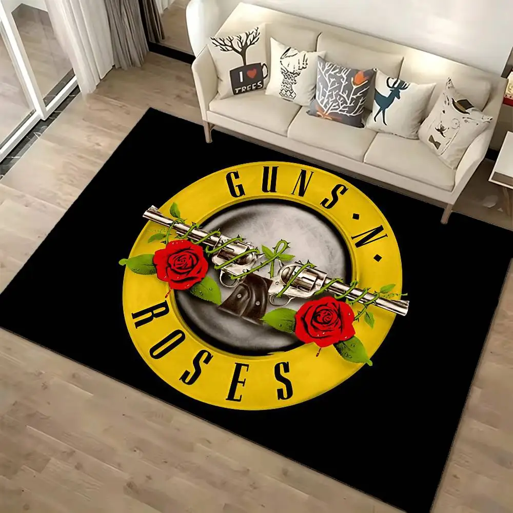 Band G-Guns N Roses Floor Mat Bathroom Absorbent Mat Rugs Simple Door Dirt-resistant Mat Home Kitchen Mat