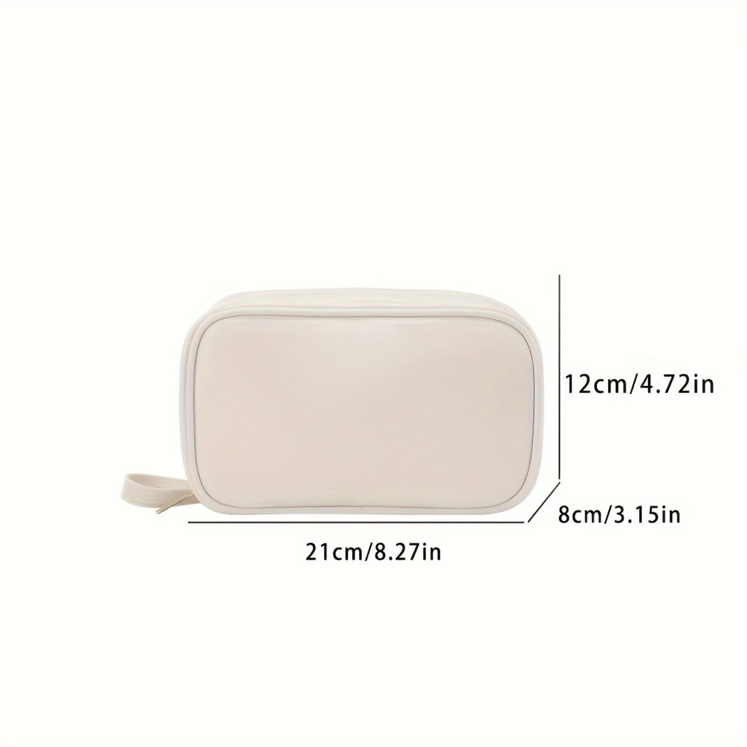 1pc Makeup Bag, Travel Zipper Cosmetic Pouch Lipstick  Bag, Toiletry Organizer Gift For Women And