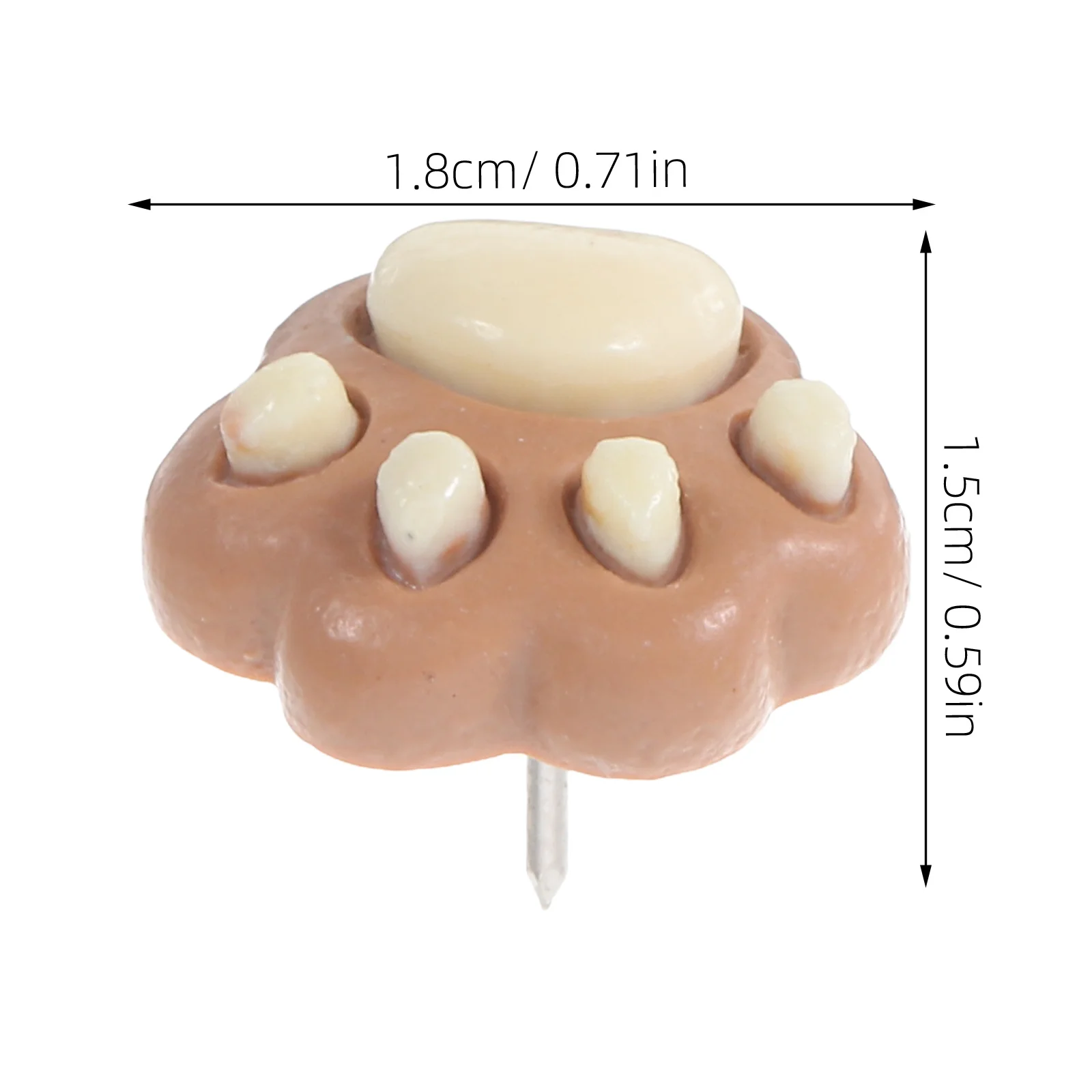 30 قطعة الراتنج المعدني القوي الكلب باو دفع دبابيس الزخرفية الإبهام المسامير ل الفلين ورأى مجلس مكتب الملحقات للنساء #5