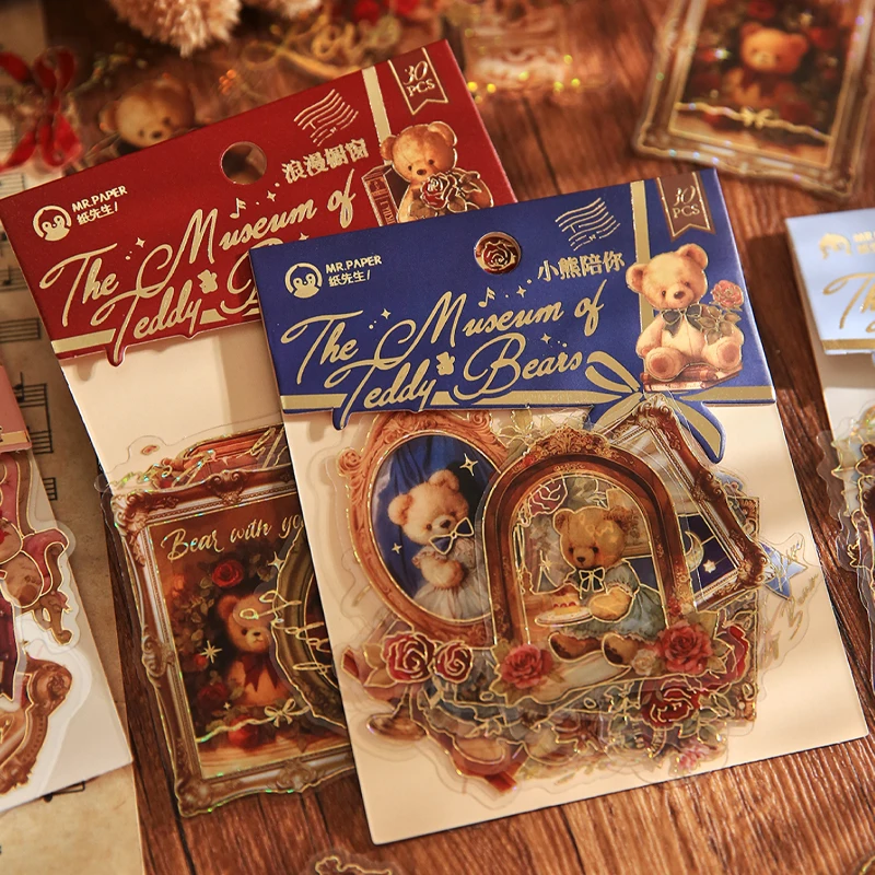 

120 шт., наклейки серии «Медведь», романтический дом, сделай сам, наклейки для дневника, фоторамка, чехол для телефона, держатель для карт, альбом для скрапбукинга