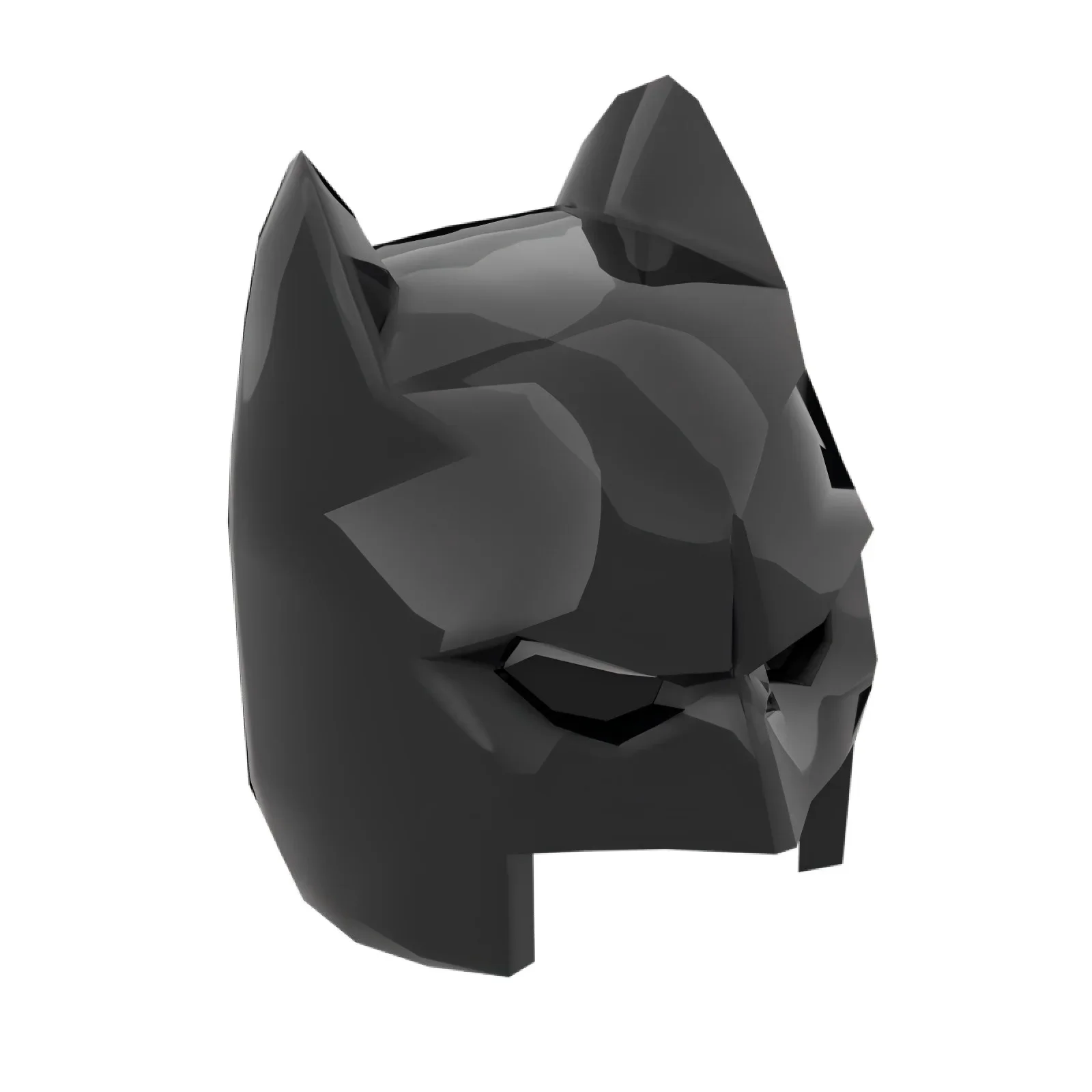 [50g]  Block MOC Model 18987 Small Particle Minifigure Batman Helmet Model Parts view 2