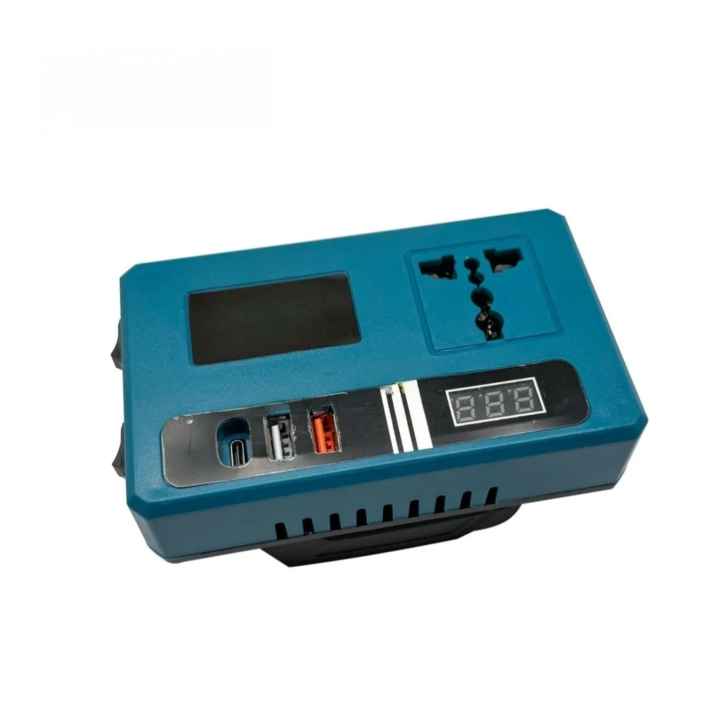 1pc LED Compatible Style Multifunctional Power Inverter With USB Ports 18V 21V Input For Power Tools Accessories