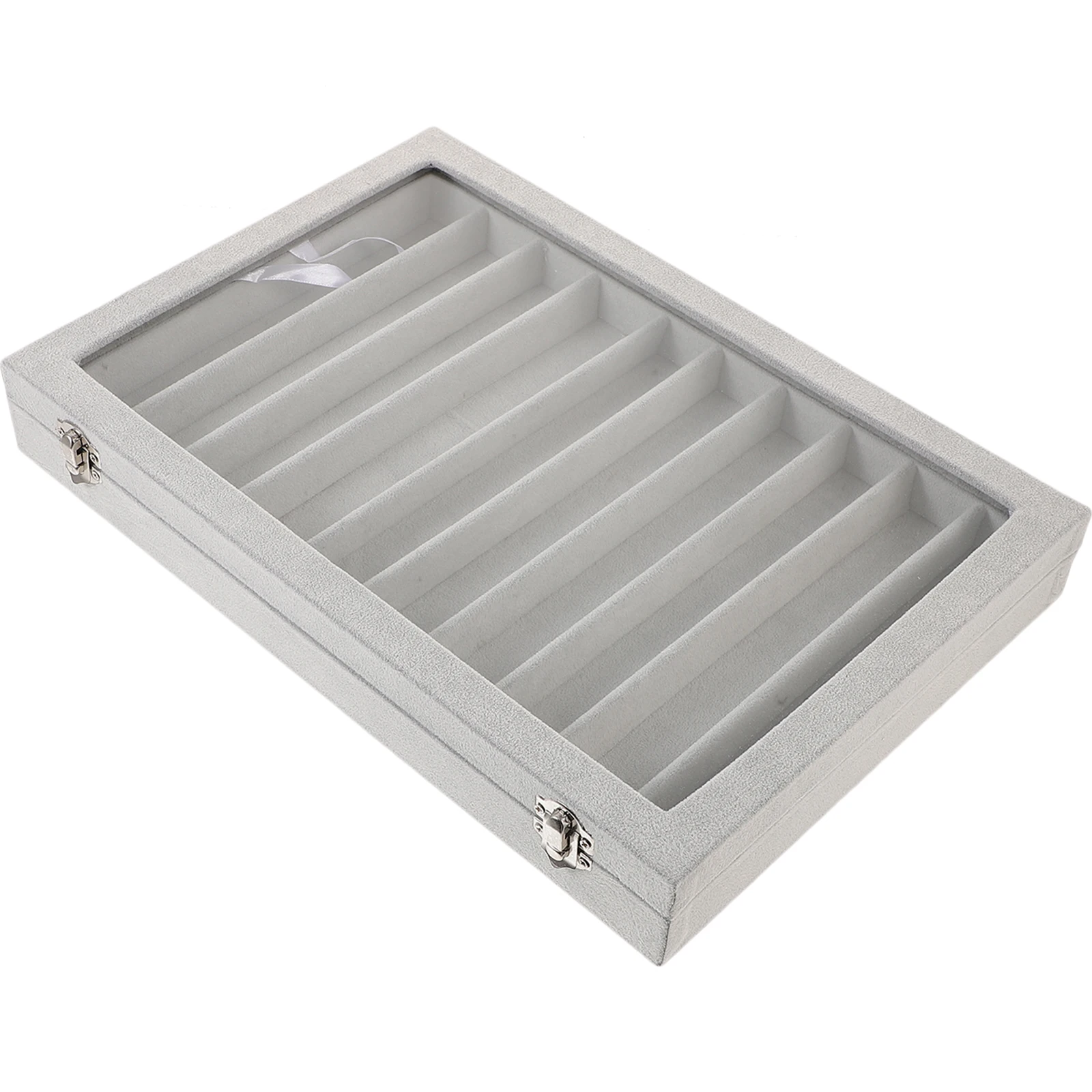 

Storage Box Acrylic Case Earring Holder Necklace Display Stand Lightweight Portable Tidy Organizer for Travel