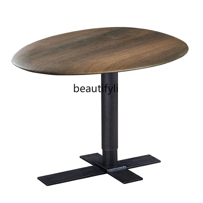 

Lifting side sofa, black walnut solid wood side table, Italian minimalist light luxury corner table