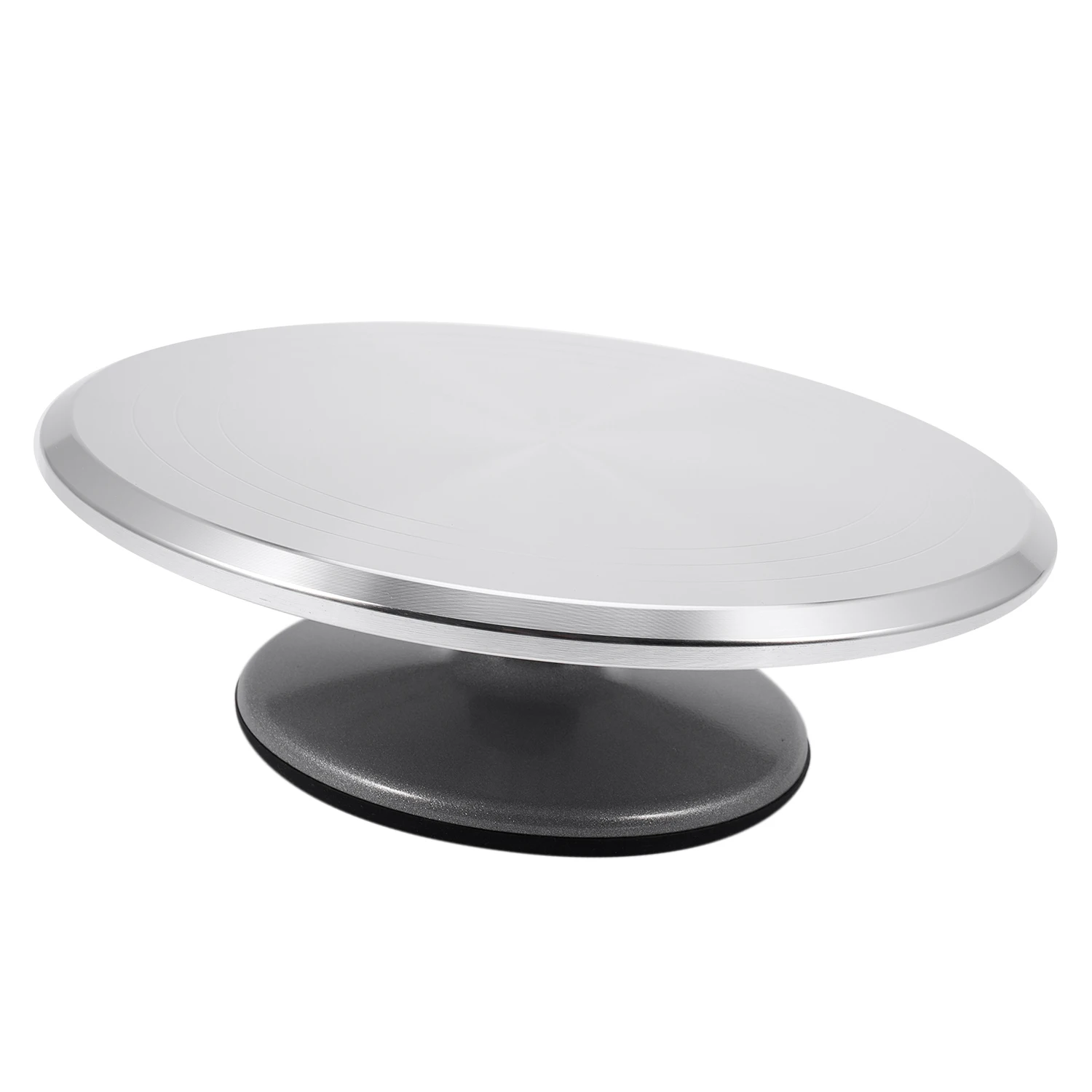 

Baking Tool Alloy Mounted Cream Cake Turntable Rotating Table Silver