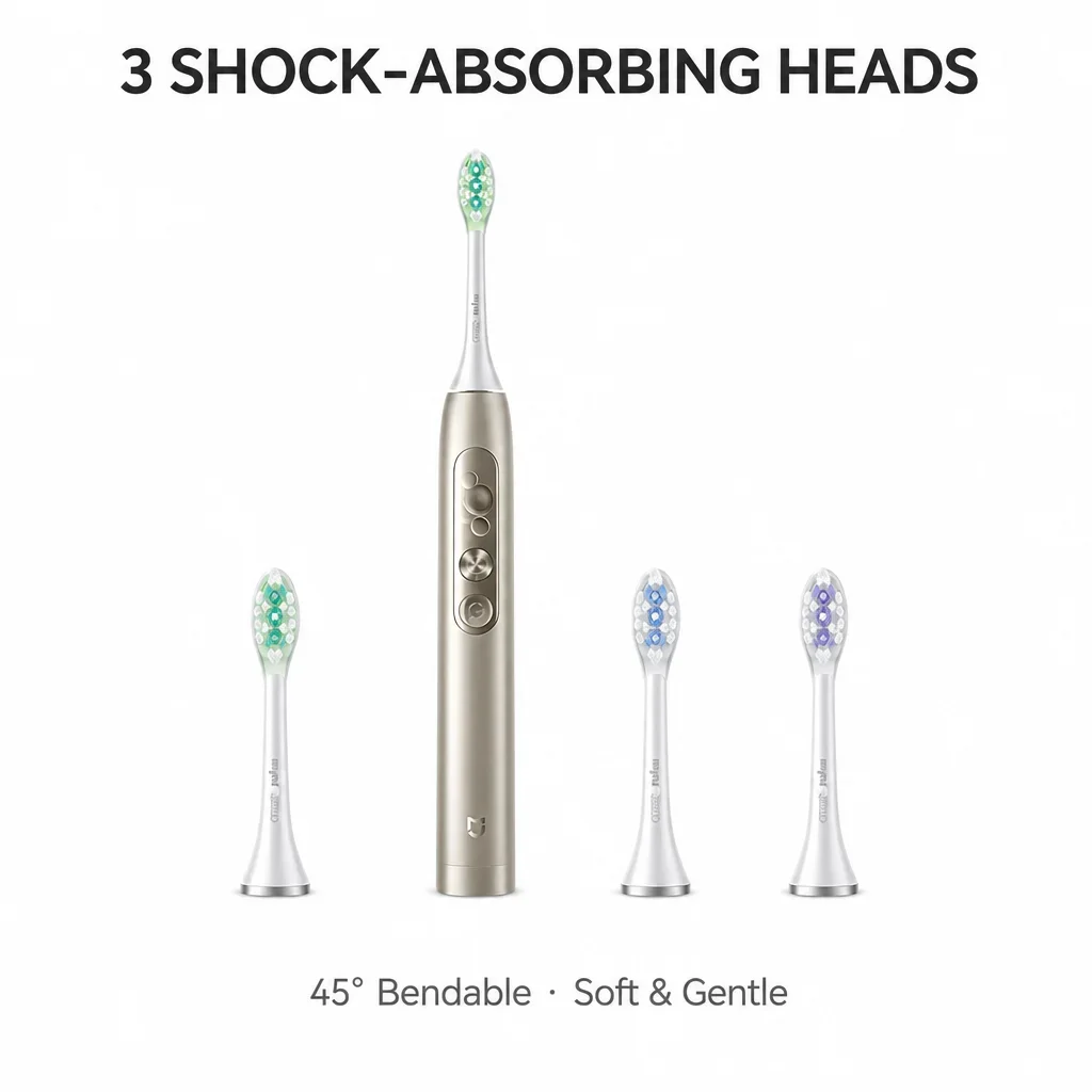 Mijia Multi-Directional Sweep Vibration Electric Toothbrush Pro IPX8 Waterproof Smart Rechargeable Oral Care Brush for Adults