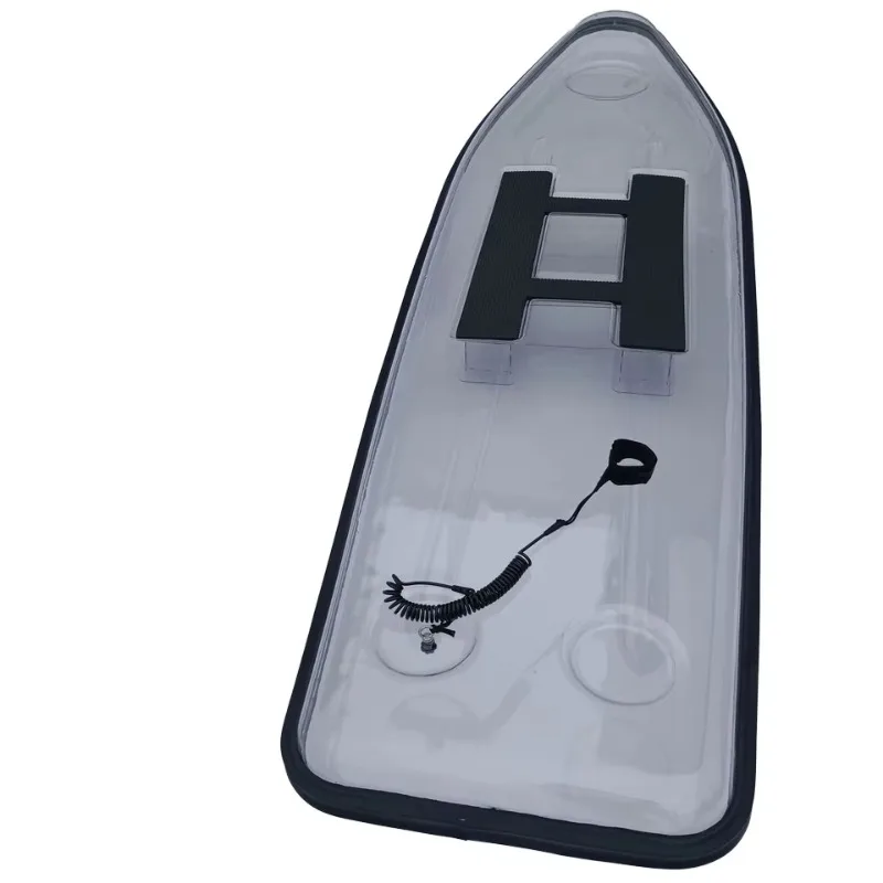

High-quality computer transparent double kayak, suitable for 1-2 people inflatable fishing canoe boat with river paddle