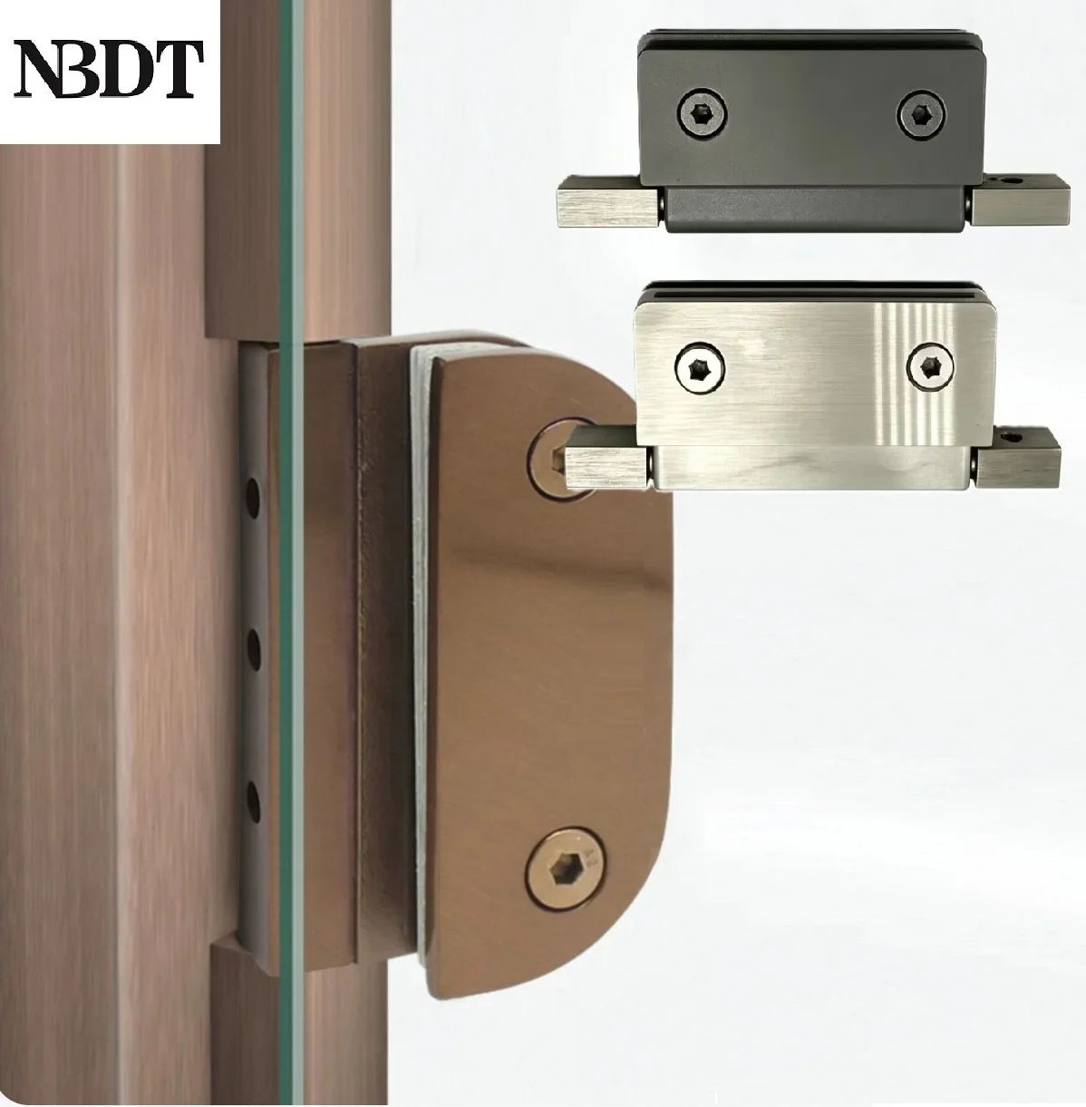 

2Pcs 304 Stainless Steel Frameless Glass Door Hinge With Conceal Weldable Base