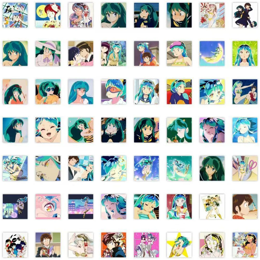 10/30/59pcs Urusei Yatsura Anime Stickers Moroboshi Ataru Lum Sticker Scrapbooking Laptop Luggage Kawaii Lamu Cartoon Decals Toy