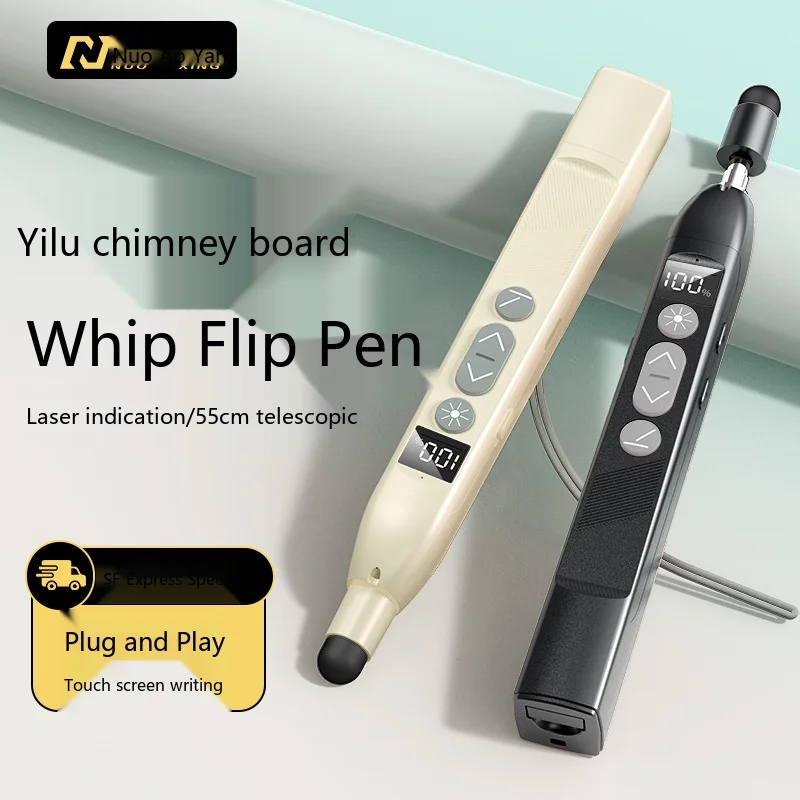 Telescopic Presenter Pointer PPT Clicker Laser 3 Colors with Timer for Teaching Business Conference