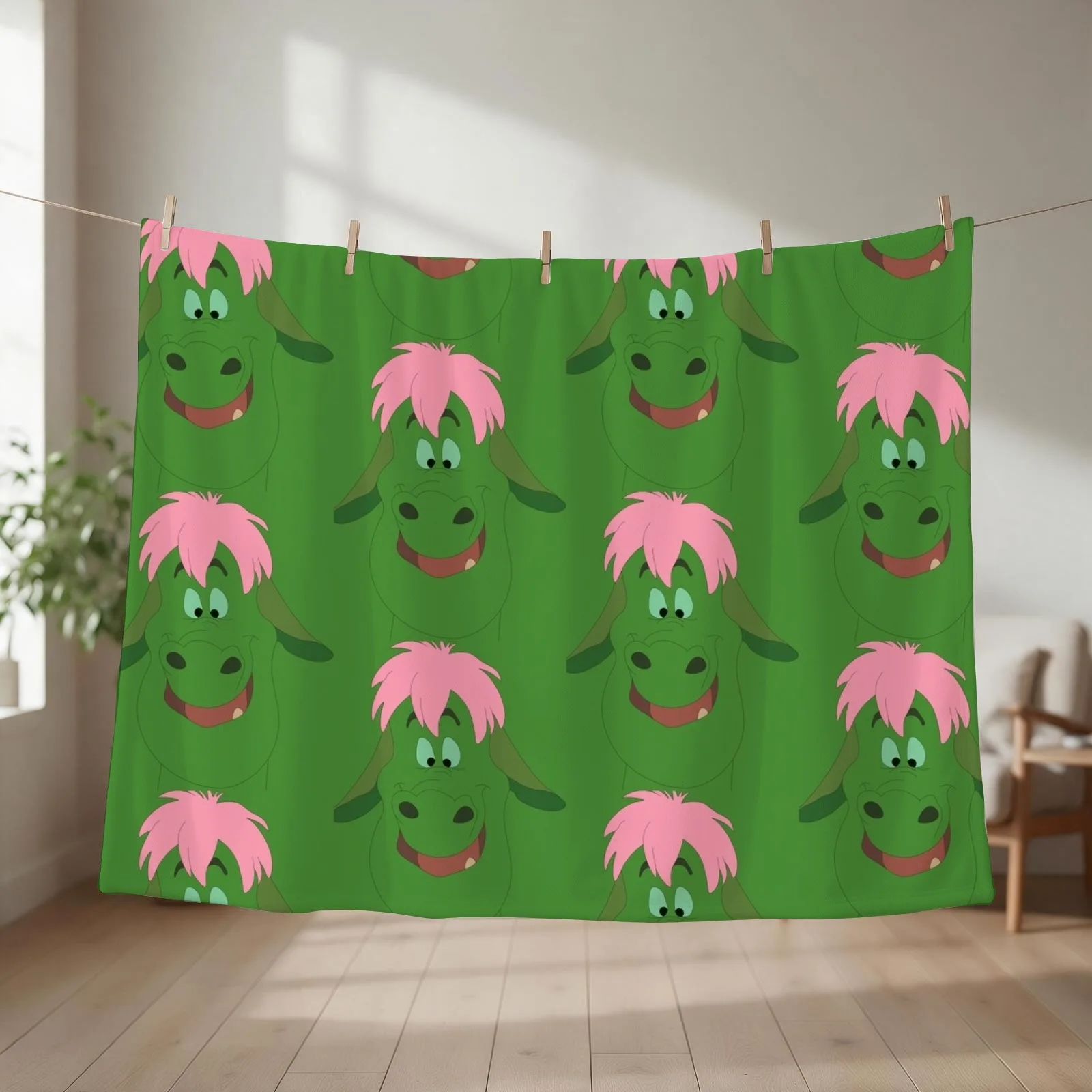 Elliot the dragon Throw Blanket for babies Luxury Throw Warm Cute Blankets