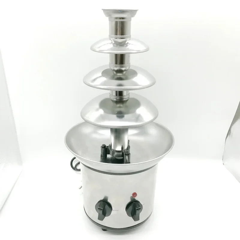 Chocolate Fountain Machine Designed for Hotels and Buffet Restaurants Four-Tier Melting Tower Chocolate Melter 220V/110V