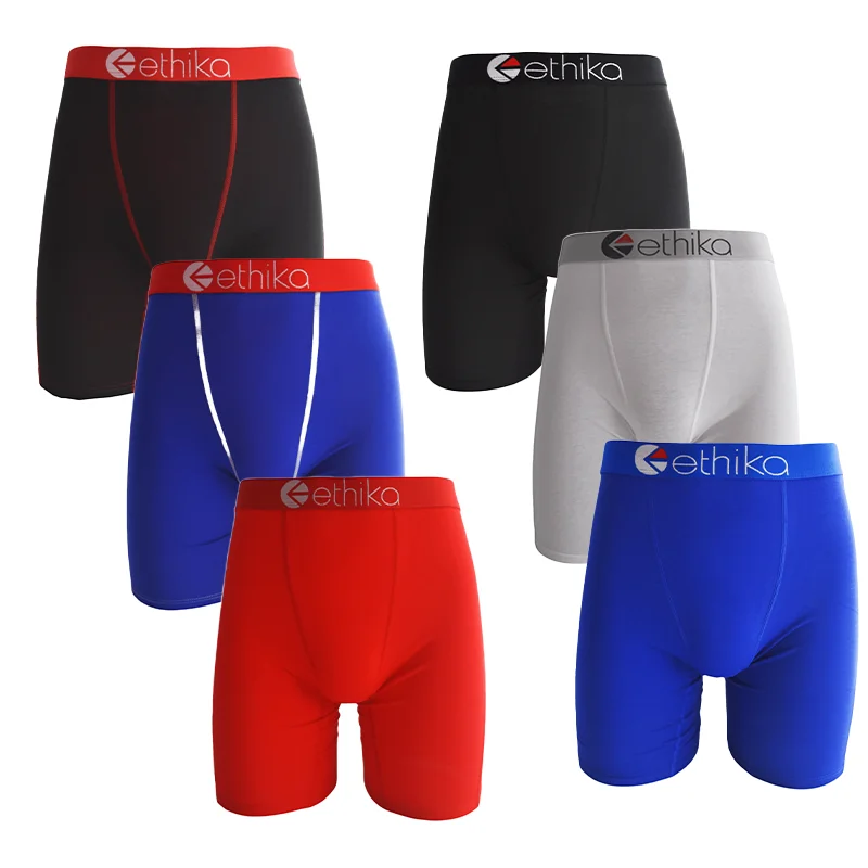 Boxer imprimé pour hommes, sous-vêtements de sport, fitness, caleçons, culottes, caleçons, slips, troncs, sexy, mode