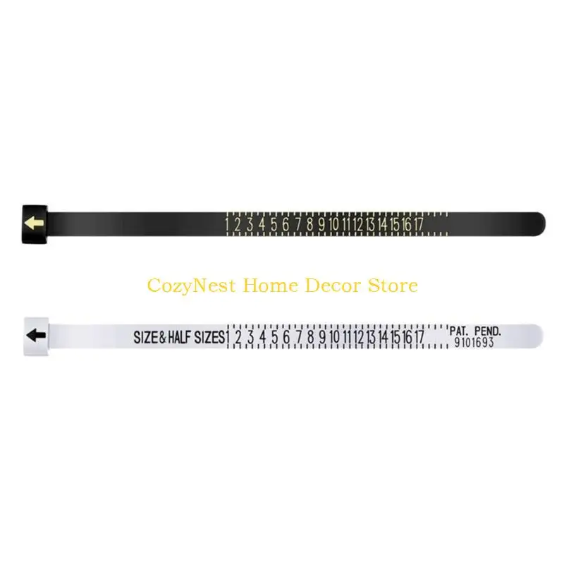 92MF Small Ring Ruler Measurer Finger Coil Ring Sizing Tool UKSize US Size Measure