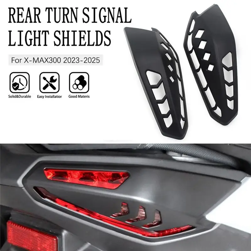 NEW HOT in Stock-Motorcycle Tail Light Protection Shield For YAMAHA XMAX300 X-MAX300 2023-2025 Rear Turn Signal Light Shell